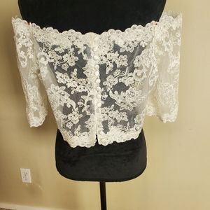 Wedding bolero/topper